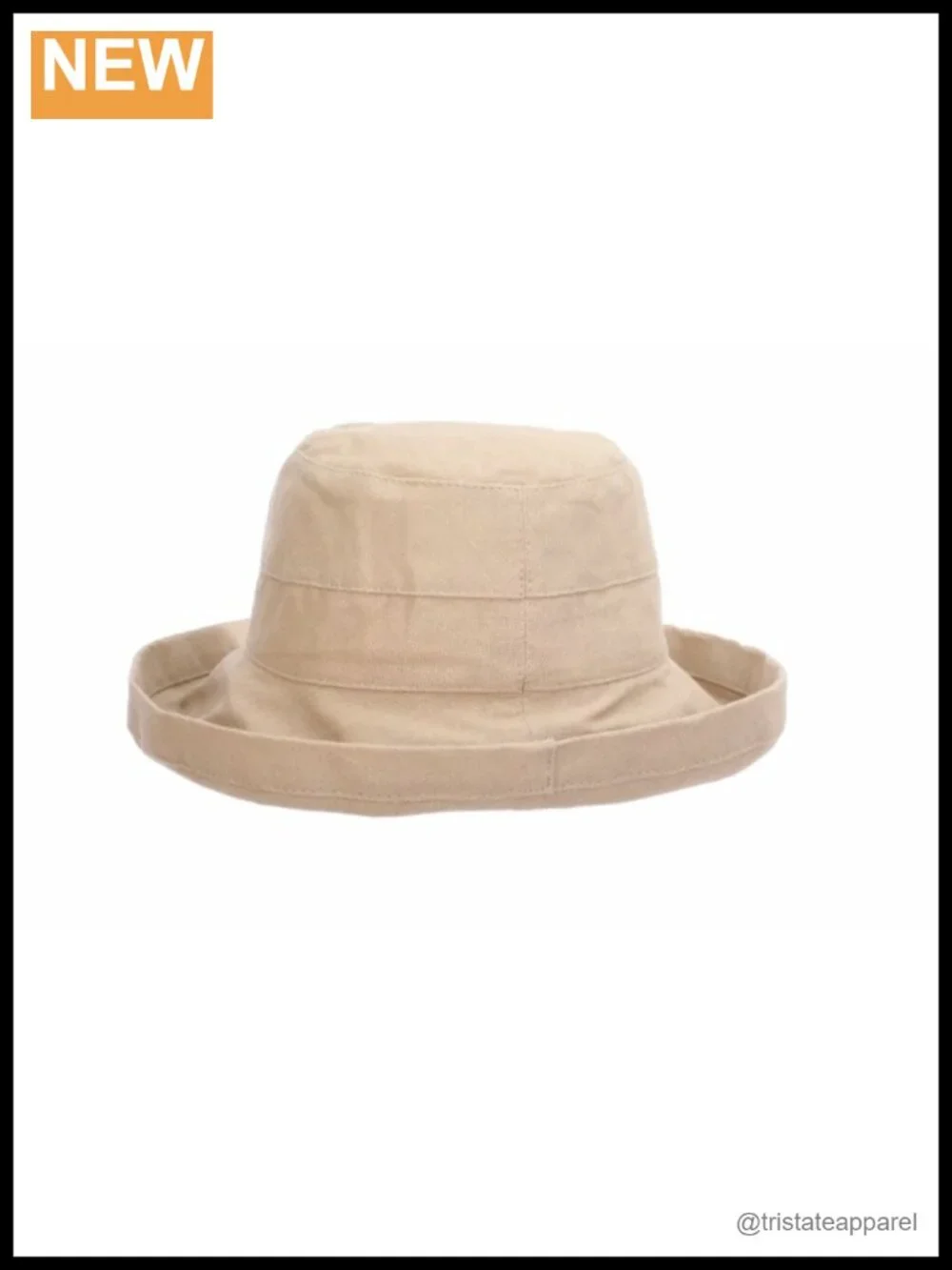 Women's Medium Brim Cotton Sun Hat UPF 50+ Foldable